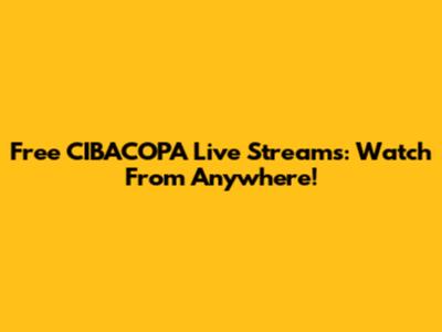 Free CIBACOPA Live Streams: Watch From Anywhere!