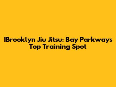 IBrooklyn Jiu Jitsu: Bay Parkway's Top Training Spot