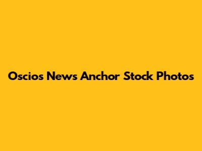 Oscios News Anchor Stock Photos