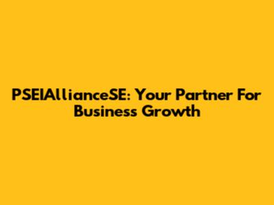 PSEIAllianceSE: Your Partner For Business Growth